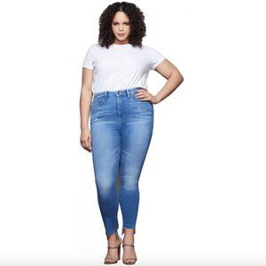 New Good American Good Waist Medium Wash Jeans